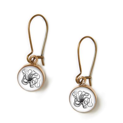 Bronze Mini Dangle Earrings