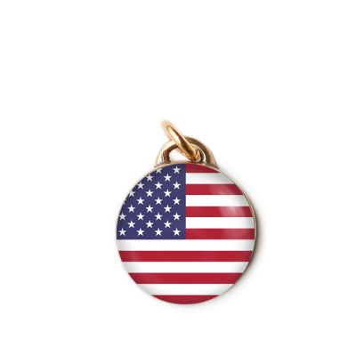 Bronze Charm-American Flag