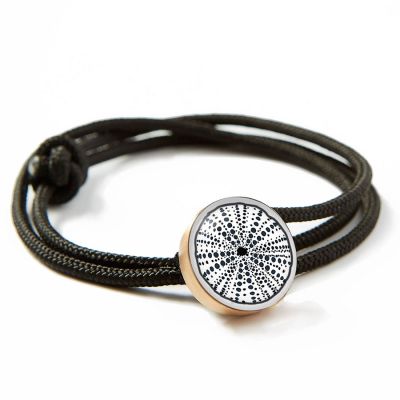 Bronze Rope Bracelet-Sea Urchin