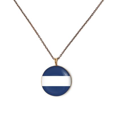Nautical Signal Flags Bronze Extra Small Necklace