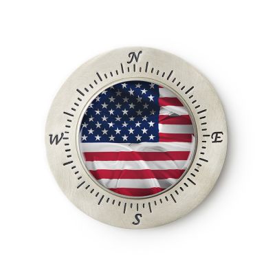 Paperweight-LG. American Flag