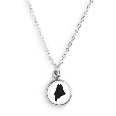 Pewter Mini - Black and White State Silhouettes