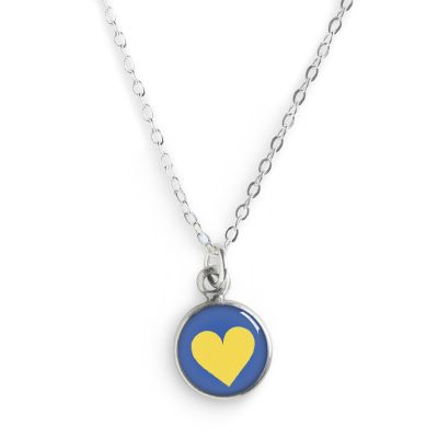Ukraine Heart Necklace