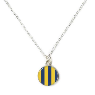 Nautical Signal Flags Silver Mini Necklace